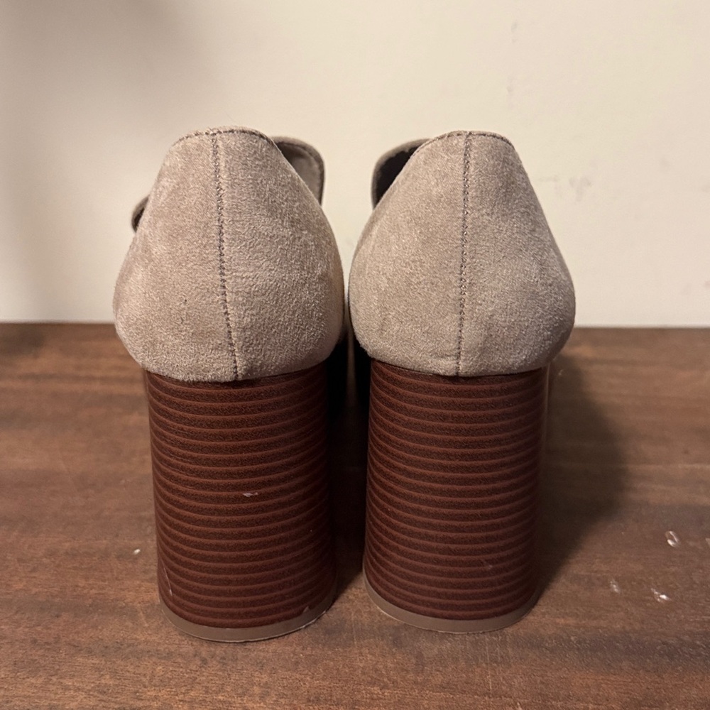 NWOT Ophelia Roe Mod Square Toe 3.5 Inch Platform Penny Loafers Size 8.5 A8 - Picture 5 of 8